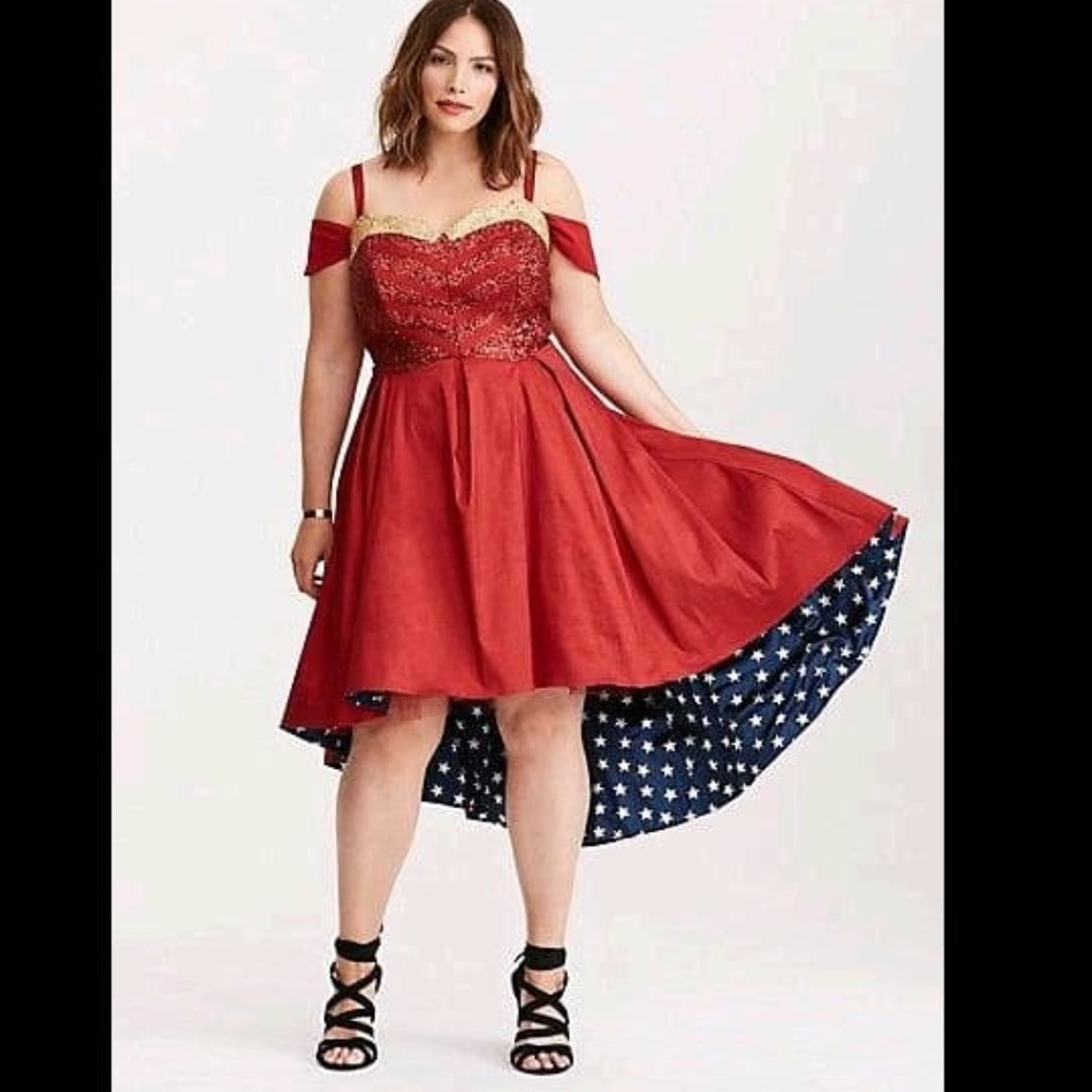 DC Formal Wonder Woman Dress Size 12 Torrid